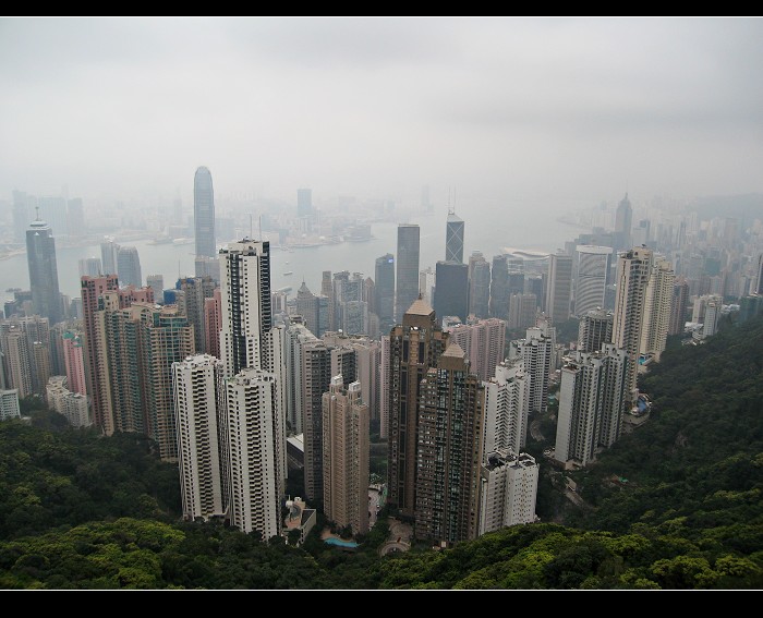 阴雨天 看香港 摄影 山豆