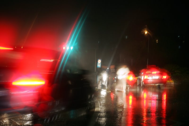 雨夜车踪 摄影 漠之