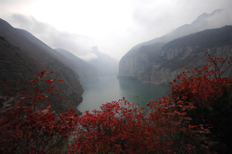 三峡红叶 组照  1 摄影 安全