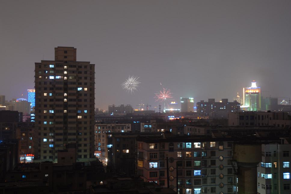 城市夜景 摄影 心是沙漠海