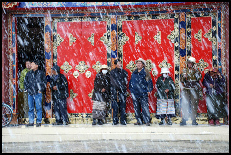 红门.飘雪 摄影 圣地阳光