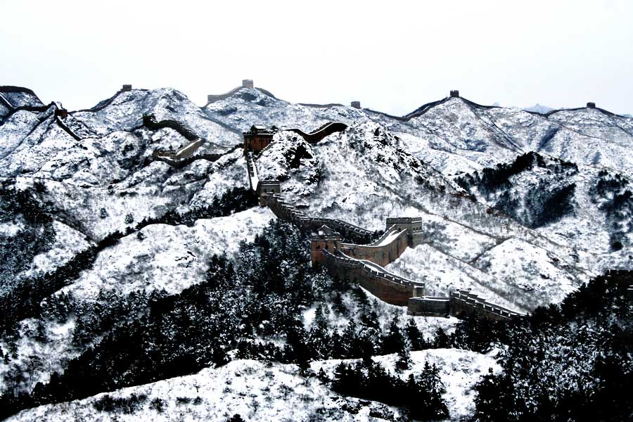 金山瑞雪7 摄影 老树红楼