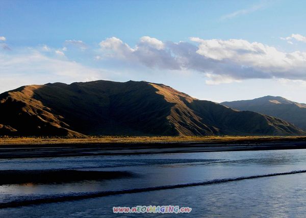 夕阳夕照拉萨河 摄影 海边冲浪