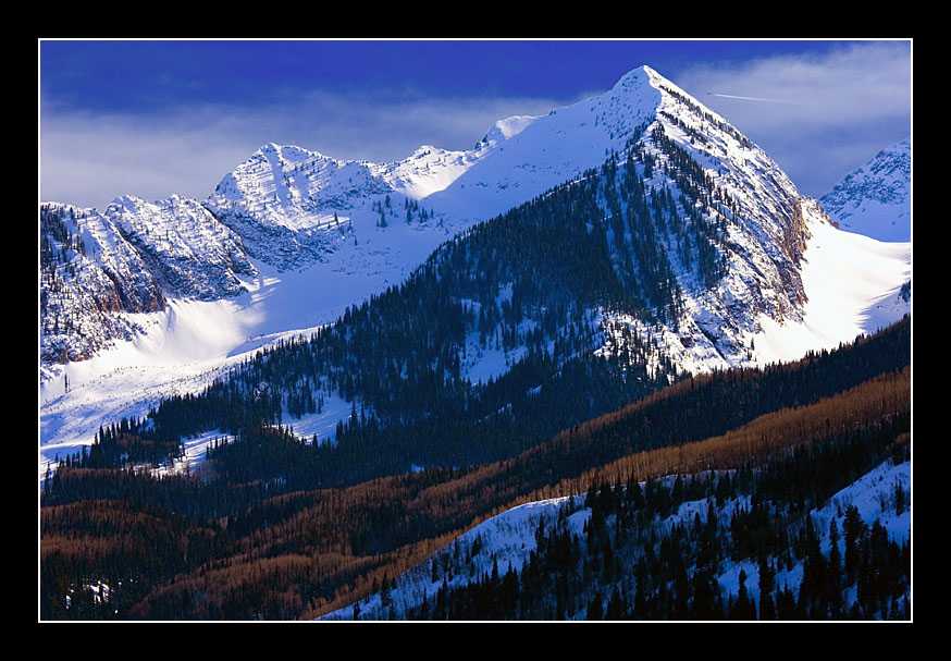 斜阳雪山 摄影 满天繁星