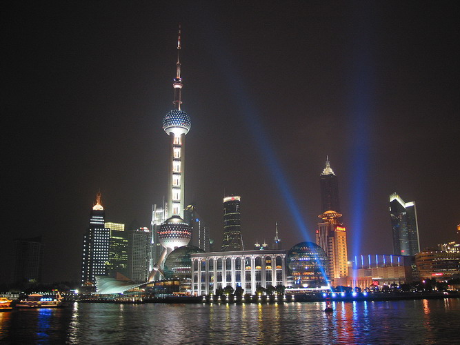 夜晚的陆家嘴 摄影 芦墟