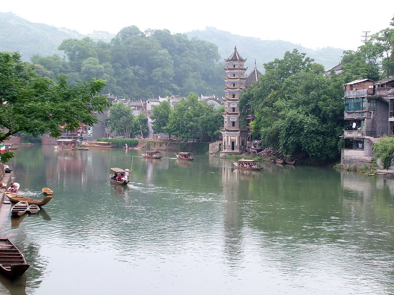 沱江.游人.美景 摄影 花箭