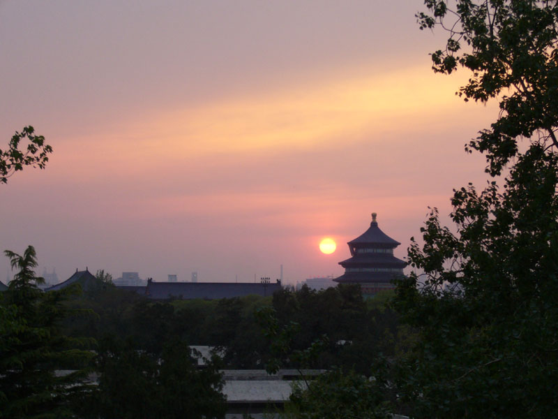 夕阳下的天坛 摄影 点心师傅ok