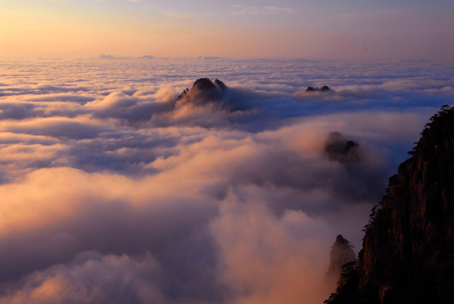 夕照 摄影 黄山根宝