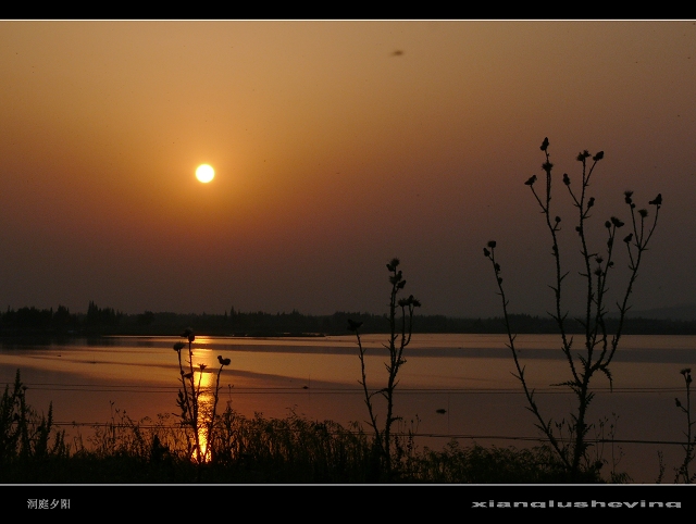 洞庭夕阳 摄影 湘麓