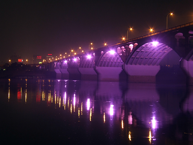 湘江夜景系列4 摄影 黑白之間