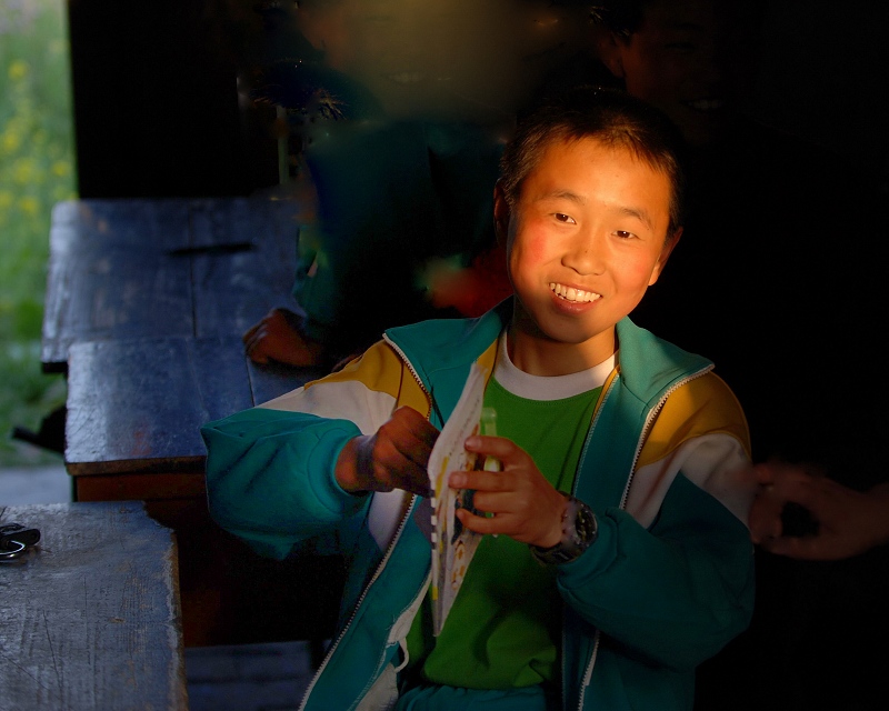 阳光洒进乡村教室 摄影 刀魂