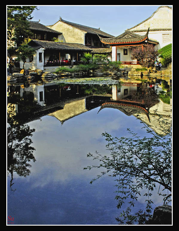 网师园彩霞池湖景 摄影 苏玫瑰