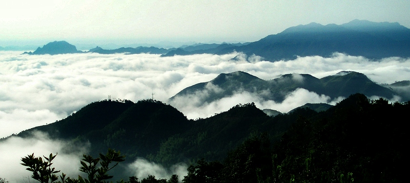 冲出云海的青山 摄影 如诗入画