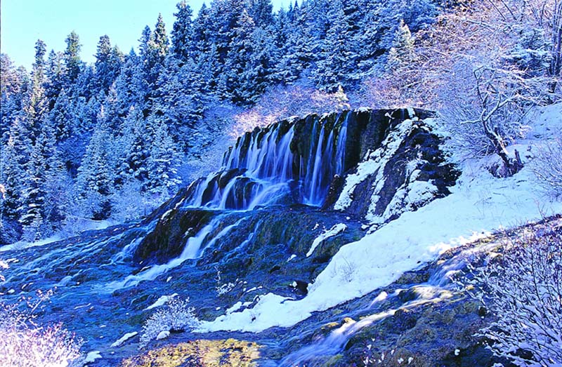 雪域飞瀑 摄影 田江