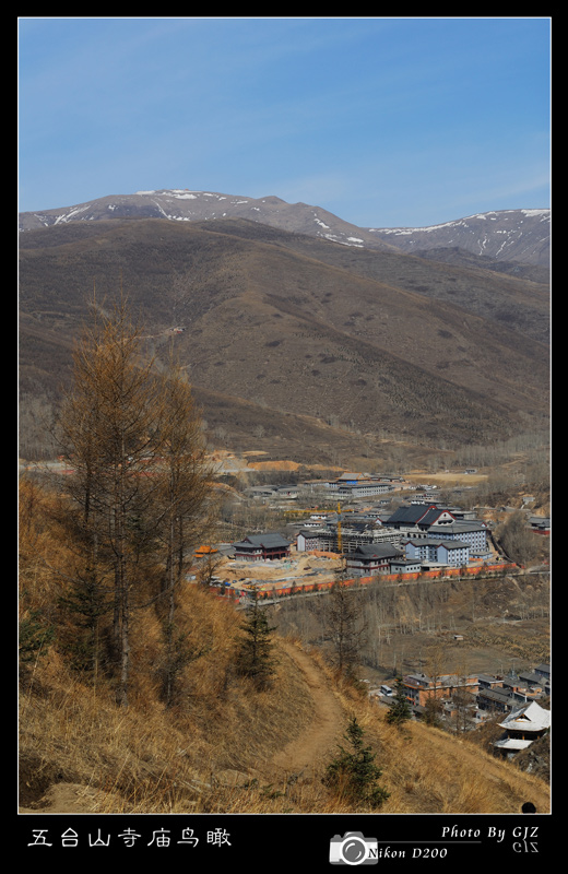 五台山寺庙鸟瞰 摄影 水动力