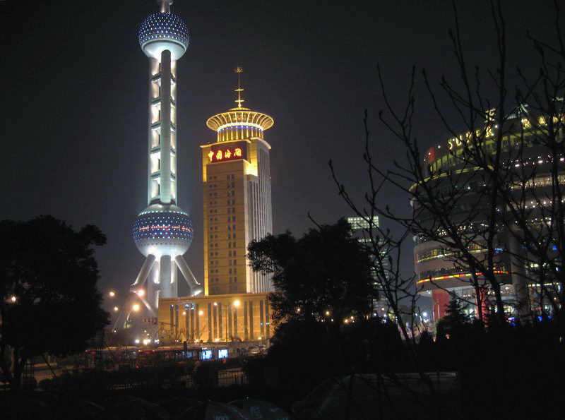 浦东陆家嘴地区的夜景 摄影 牧童小木屋