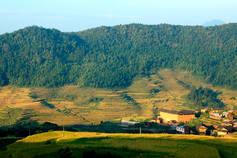 福建岩太土楼风光 摄影 林涧