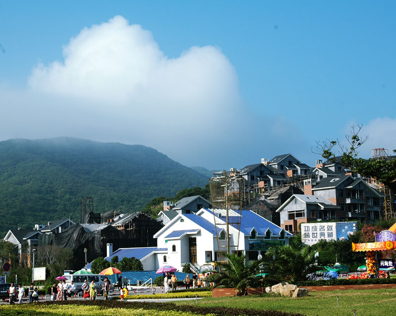 海岛城镇 摄影 景色