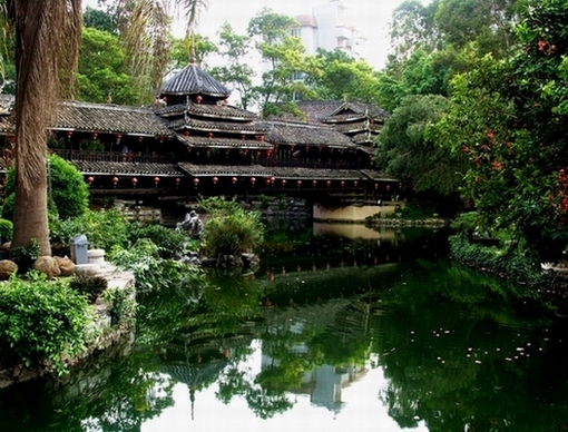 文物院－－侗族风雨桥（１） 摄影 鑫鑫