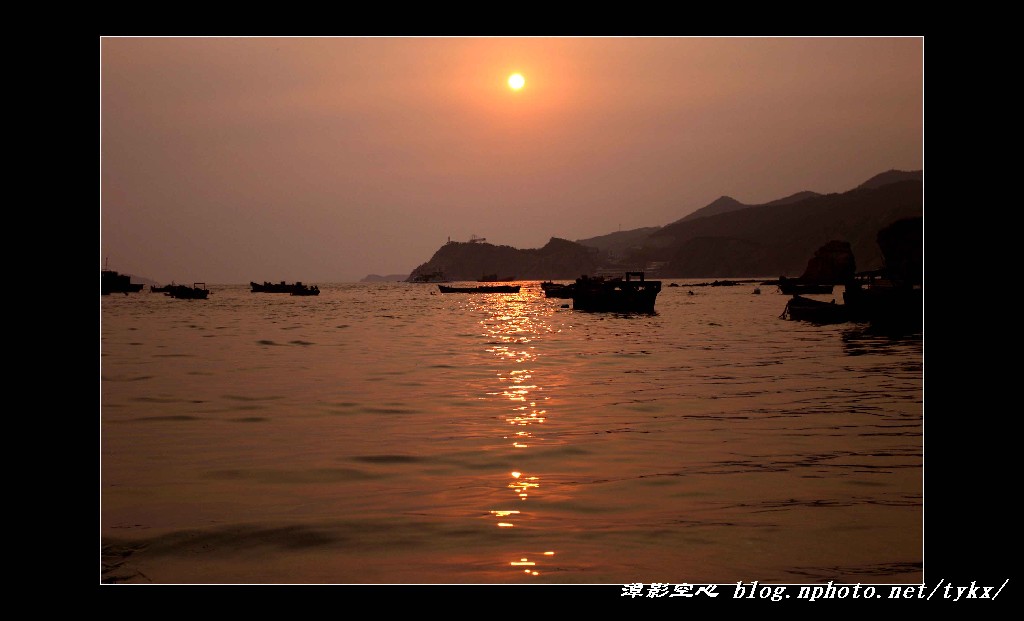 海上落日 摄影 潭影空芯