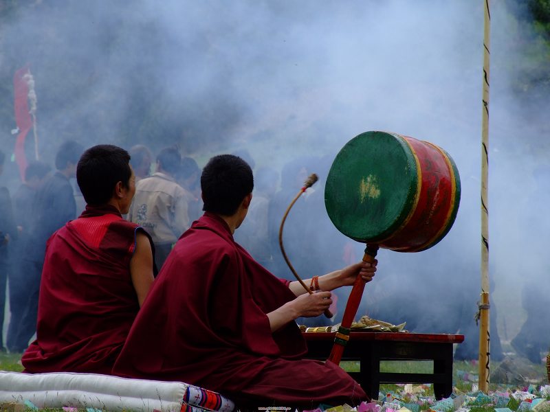 旗布寺嘛呢——祭山神（2） 摄影 浪子高云