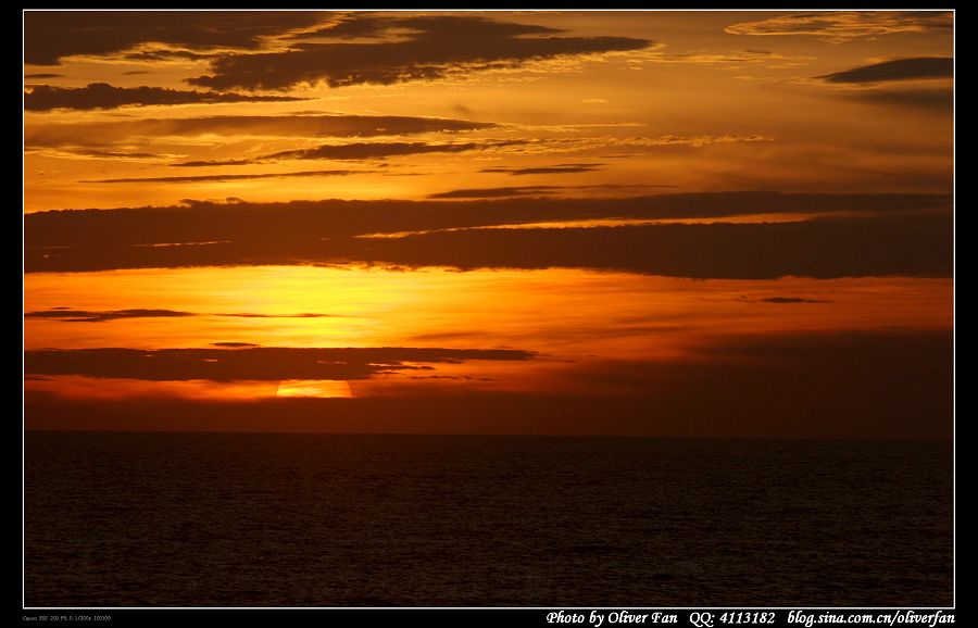 海上夕阳 摄影 Oliver.Fan