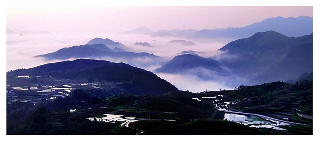 茗岙晨景 摄影 茗岙老胡