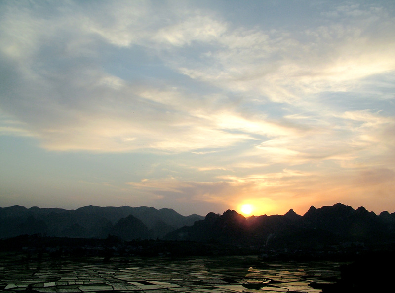 黄昏夕阳 摄影 流云青山