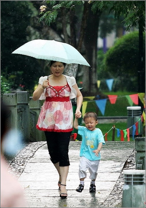 雨中行 摄影 依心依想