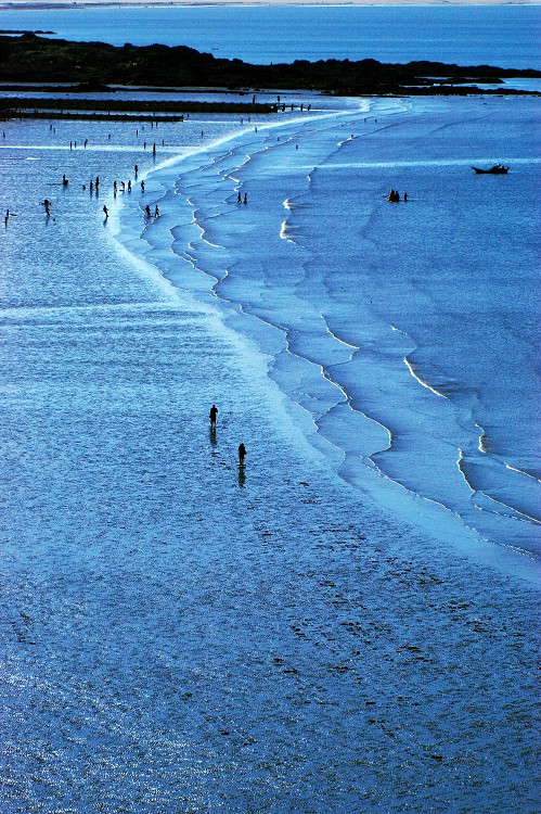 海滩 赶小海 摄影 静野