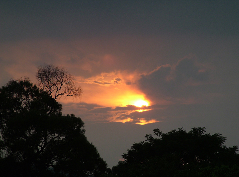 夕阳 摄影 流云青山