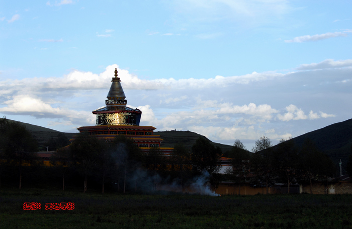 黄昏下的寺庙 摄影 天地寻影