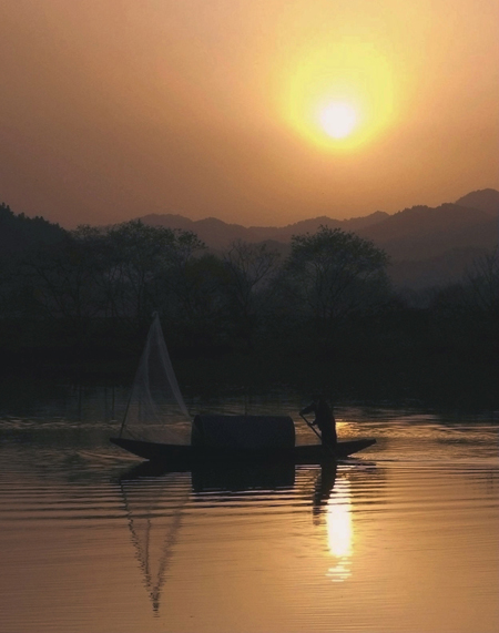 月亮湾夕照 摄影 青青兰草