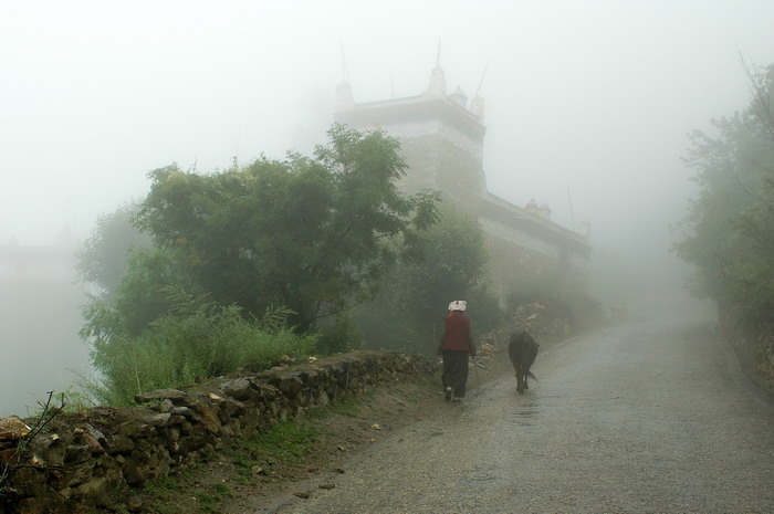 丹巴随便的一个早晨 摄影 清风书雨