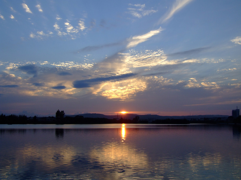 金湖夕照 摄影 阿林虎头