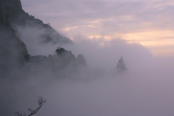 清山披雾 摄影 海浪花