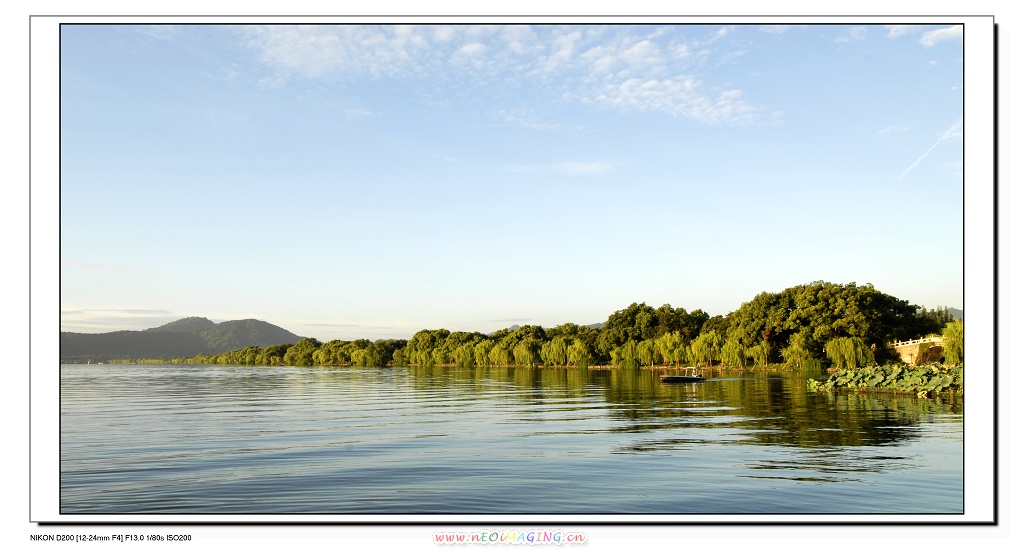 西湖晨景 摄影 hooon