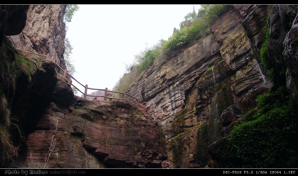 76.红石峡·仰望温盘峪 摄影 马里奥MALIAO