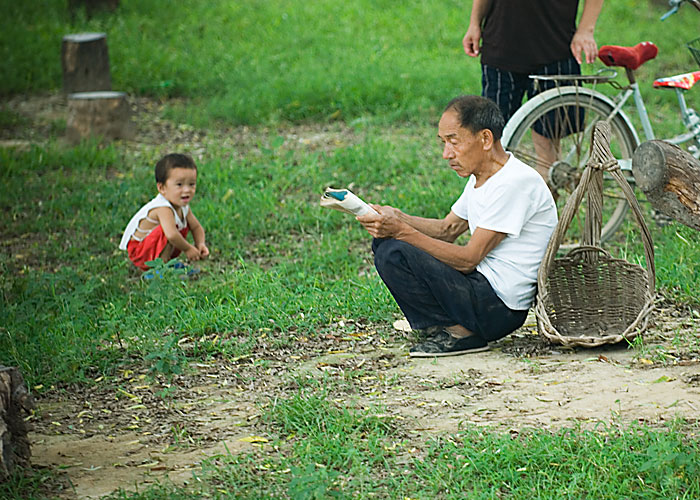 爷仨 摄影 风平