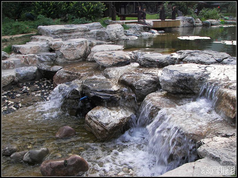 水景 摄影 木屋