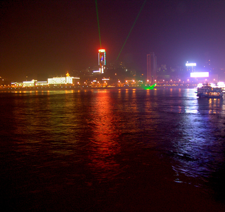 长江三峡风光－重庆港夜景 摄影 记忆瞬间