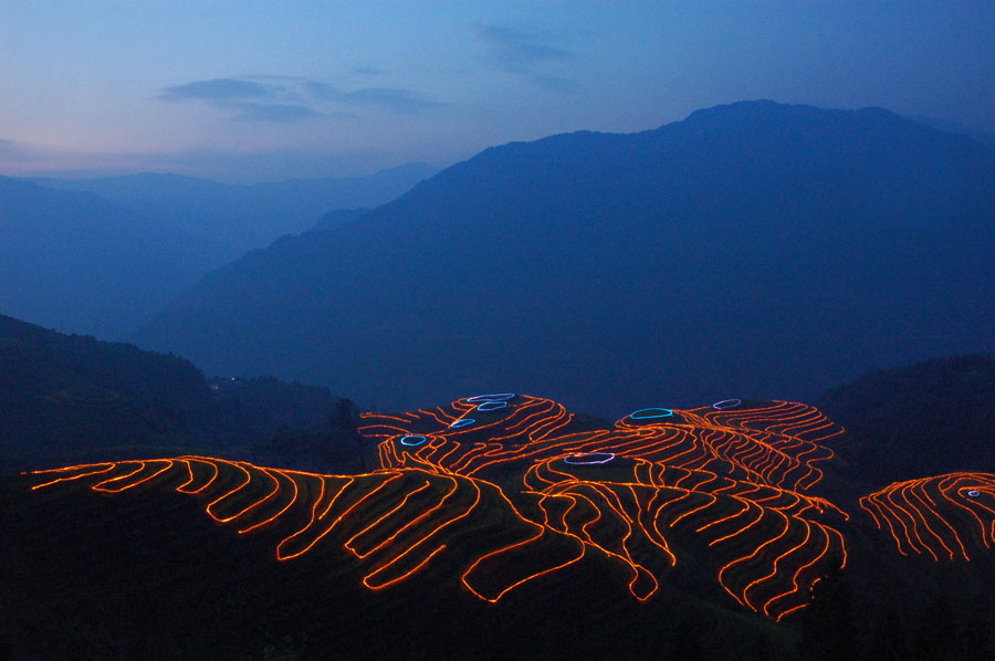 龙脊之夜 摄影 榕荫居士