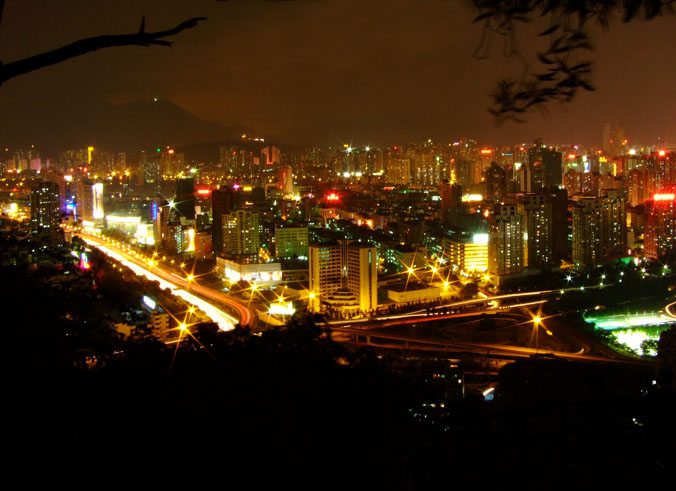 深圳夜景 摄影 精武门