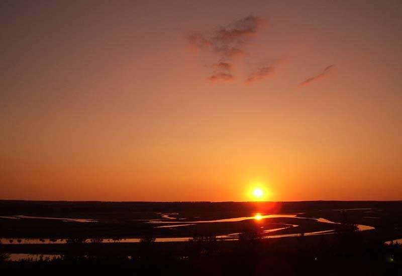 诺敏河夕照 摄影 静静的山