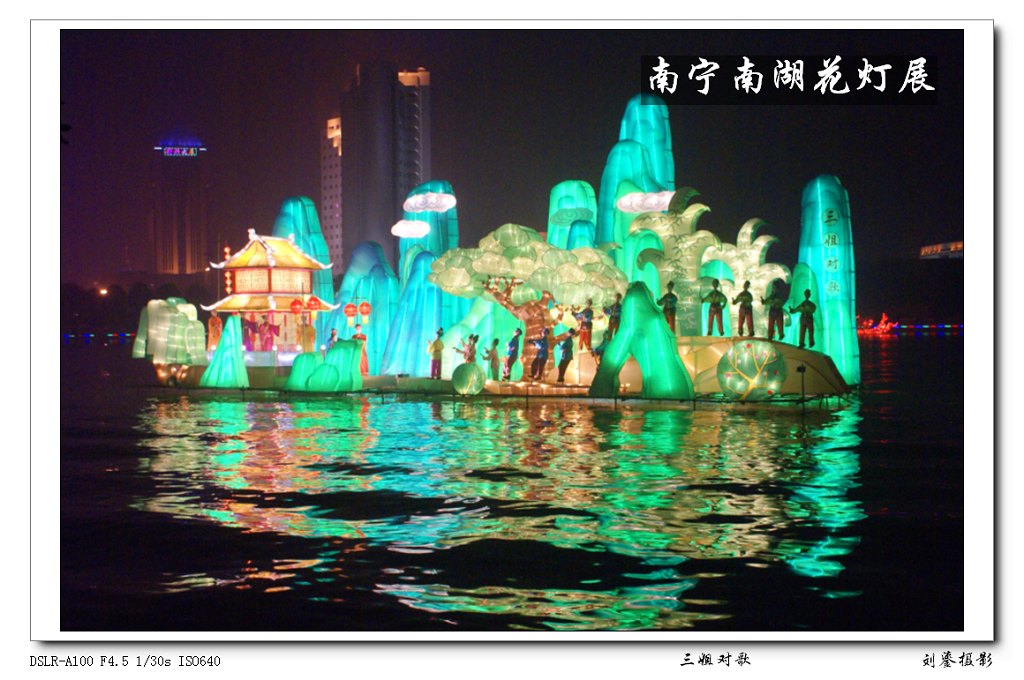 南宁南湖花灯展夜景 摄影 刘鎏