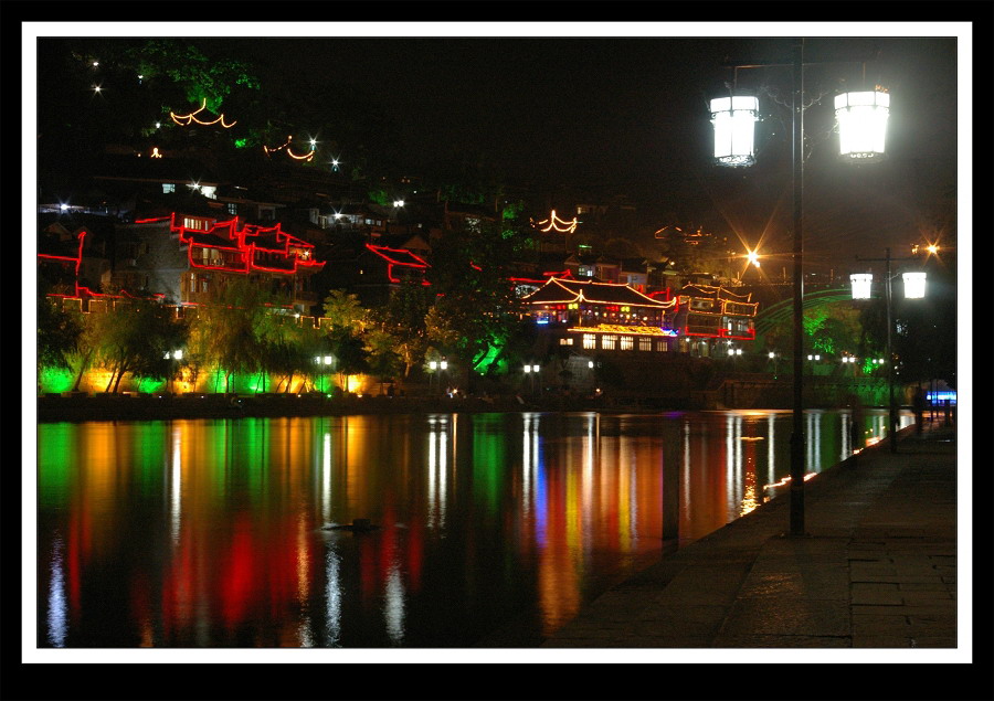 沱江夜景 摄影 铁砂工夫