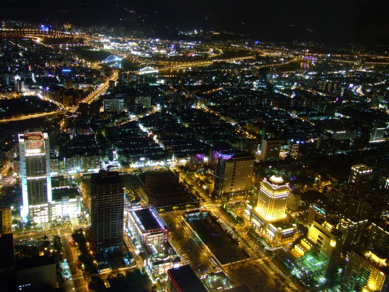 台北市夜景 摄影 爛跡闐睚