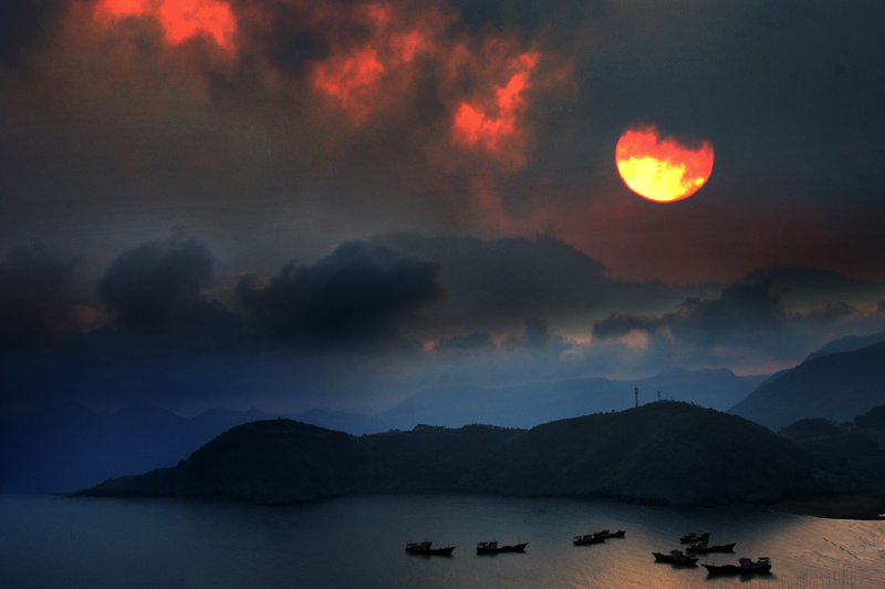 夕阳红 摄影 霞浦农夫