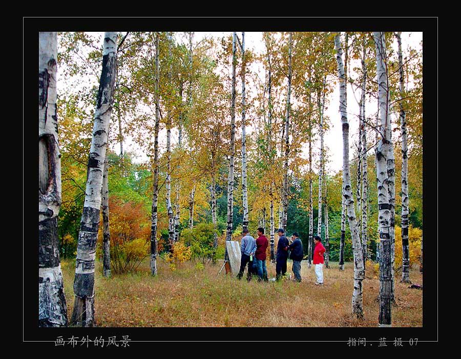 画布外的风景 摄影 指间.蓝