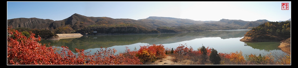 燕山之秋1-全景白河湖 摄影 泥河湾